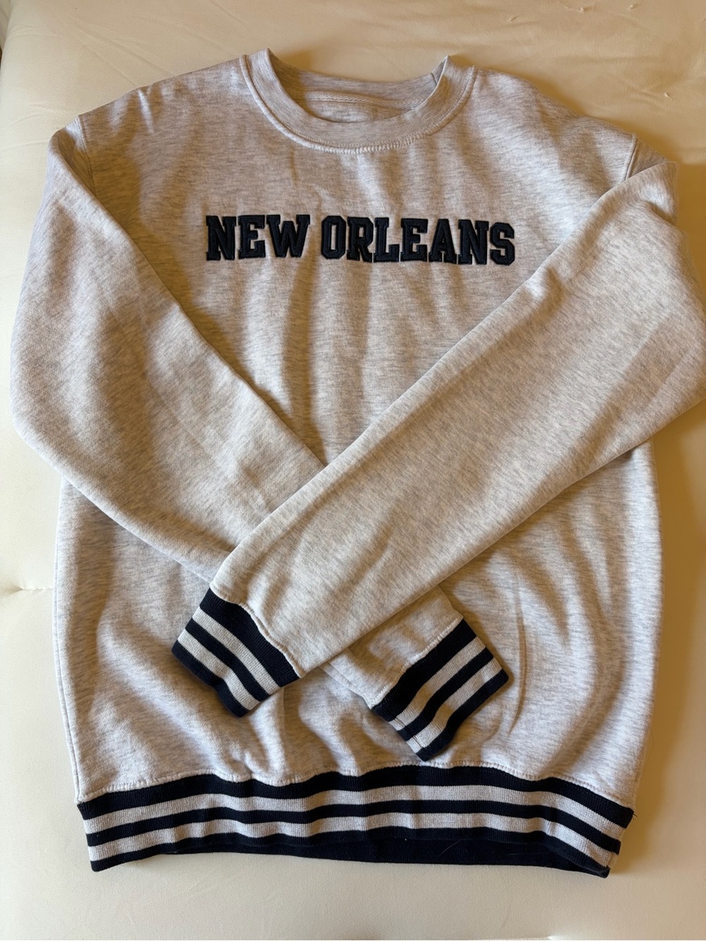 New Orleans Crewneck Sweatshirt - Heather Gray